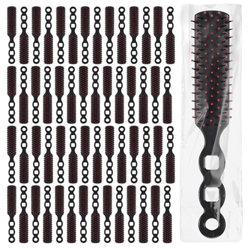 110 Packs Hair Brushes Bulk for Homeless Anti Entangling Hair Brush Massage Comb for Homeless Shelter Airbnb Hotel Nursing Home Charity Church Individually Wrapped