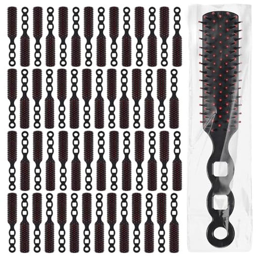 110 Packs Hair Brushes Bulk for Homeless Anti Entangling Hair Brush Massage Comb for Homeless Shelter Airbnb Hotel Nursing Home Charity Church Individually Wrapped