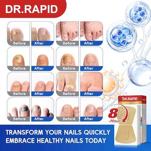 Toenail Fungus Treatment Extra Strength - 20 Hydrogel Patches for Overnight Nail Repair, 8-Hour Nighttime Fungal Nail Patches, Restores Healthy Appearance, Waterproof & Painless Relief