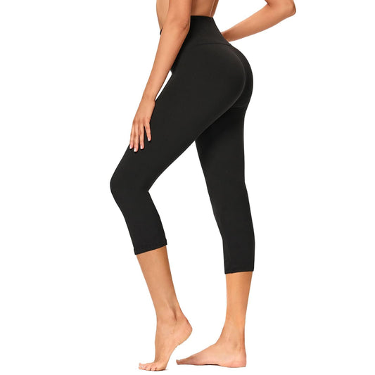 GAYHAY High Waisted Capri Leggings for Women - Soft Slim Yoga Pants for Running Cycling Workout