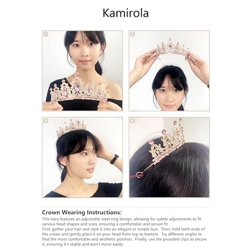 Kamirola - Queen Crown and Tiaras Princess Crown for Women and Girls Crystal Headbands for Bridal, Princess for Wedding and Party£¨01£©