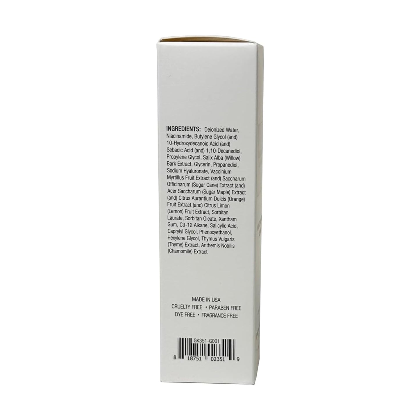 Niacinamide Serum - Minimize Pores & Balance Sebum | Hydrating Formula with Salicylic & Hyaluronic Acid - 1 oz