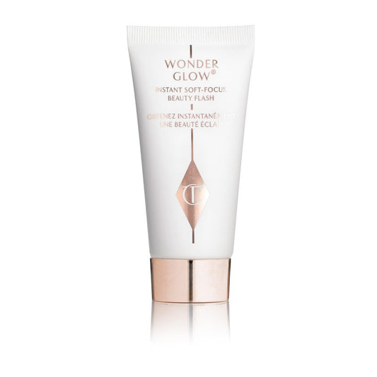 Charlotte Tilbury Wonderglow Face Primer - Soft-Focus, Illuminating Dewy Primer to Hydrate & Blur the Look of Imperfections, Fine Lines & Wrinkles - Infused with Hyaluronic Acid & Rosehip Oil (15ml)
