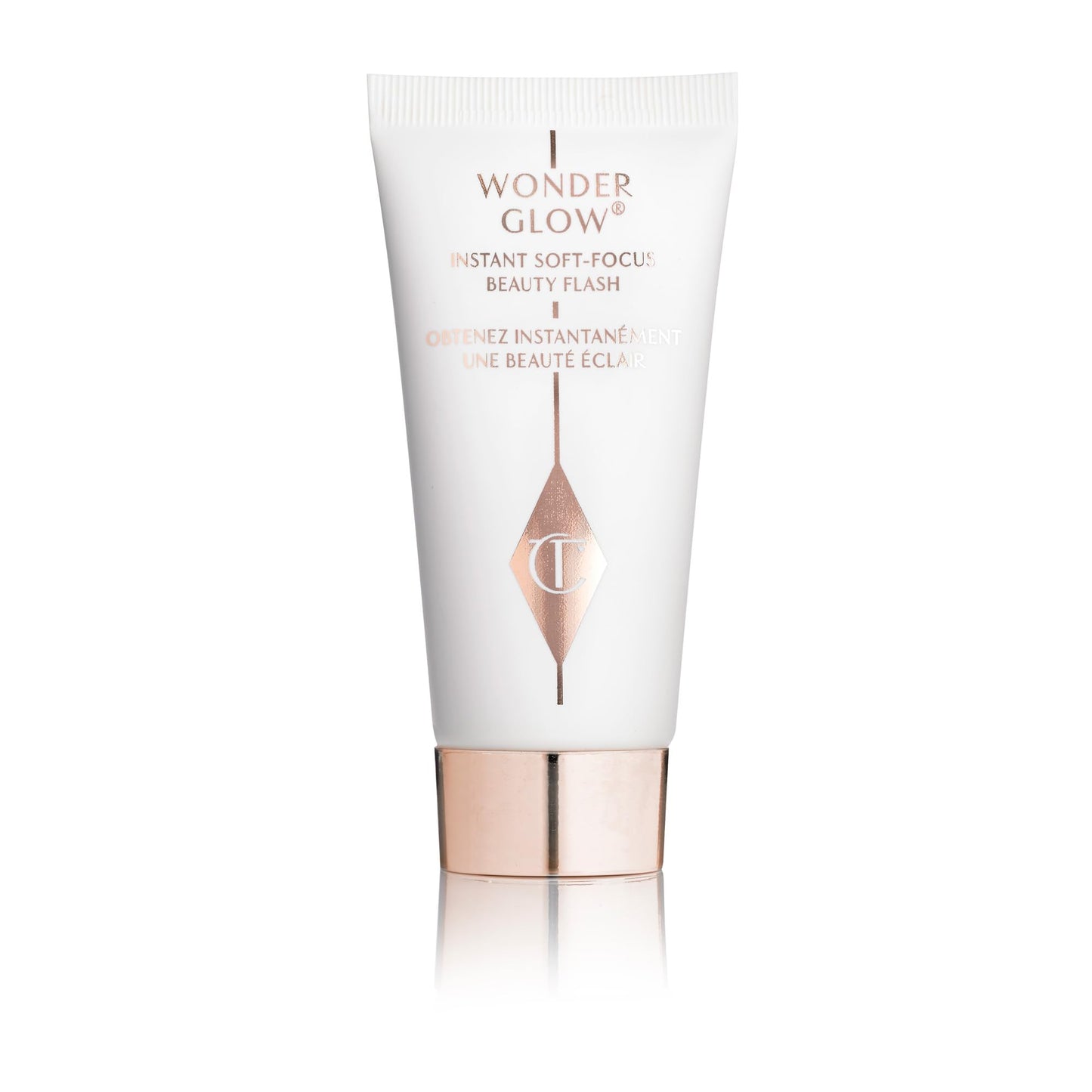 Charlotte Tilbury Wonderglow Face Primer - Soft-Focus, Illuminating Dewy Primer to Hydrate & Blur the Look of Imperfections, Fine Lines & Wrinkles - Infused with Hyaluronic Acid & Rosehip Oil (15ml)