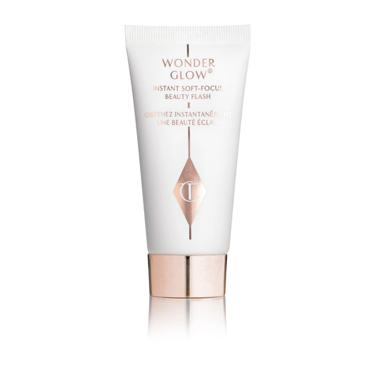 Charlotte Tilbury Wonderglow Face Primer - Soft-Focus, Illuminating Dewy Primer to Hydrate & Blur the Look of Imperfections, Fine Lines & Wrinkles - Infused with Hyaluronic Acid & Rosehip Oil (15ml)