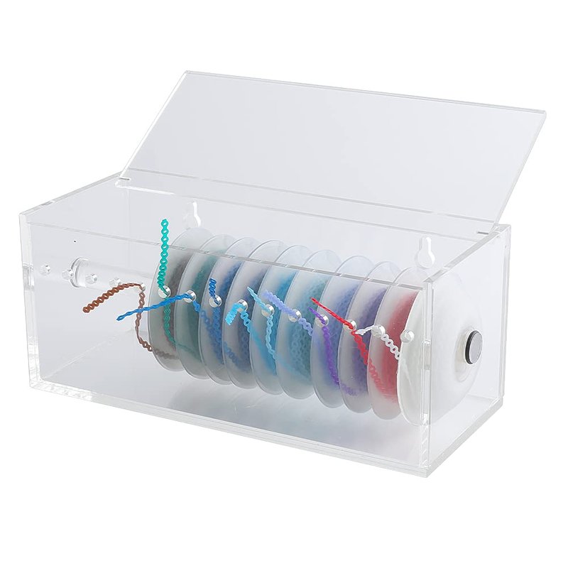 LVCHEN Dental Organizer for Rubber Chain - Power Chain braces holder Dental Orthodontic Elastic Rubber Band Dispenser