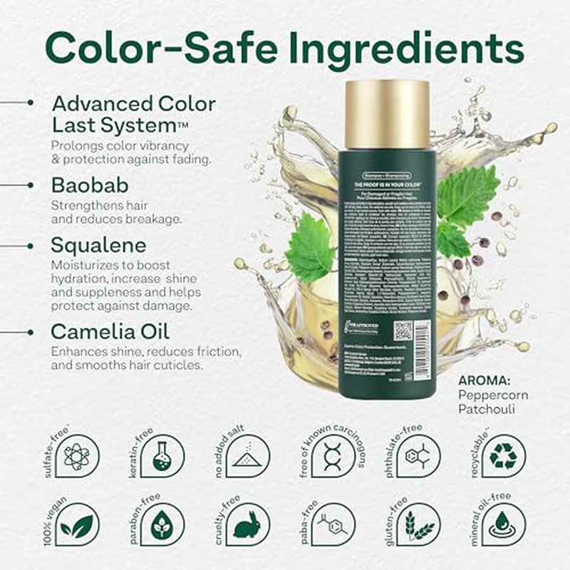 ColorProof Baobab Recovery Shampoo for Damaged Color-Treated Hair, Strengthens & Repairs, Sulfate-Free, Vegan