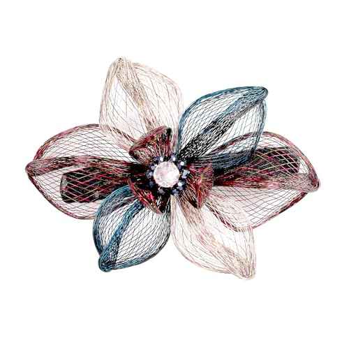 Copper Wire Metal Bow Hair clips-Hand-woven Barrettes hair accessories,hair barrettes for women thick hair