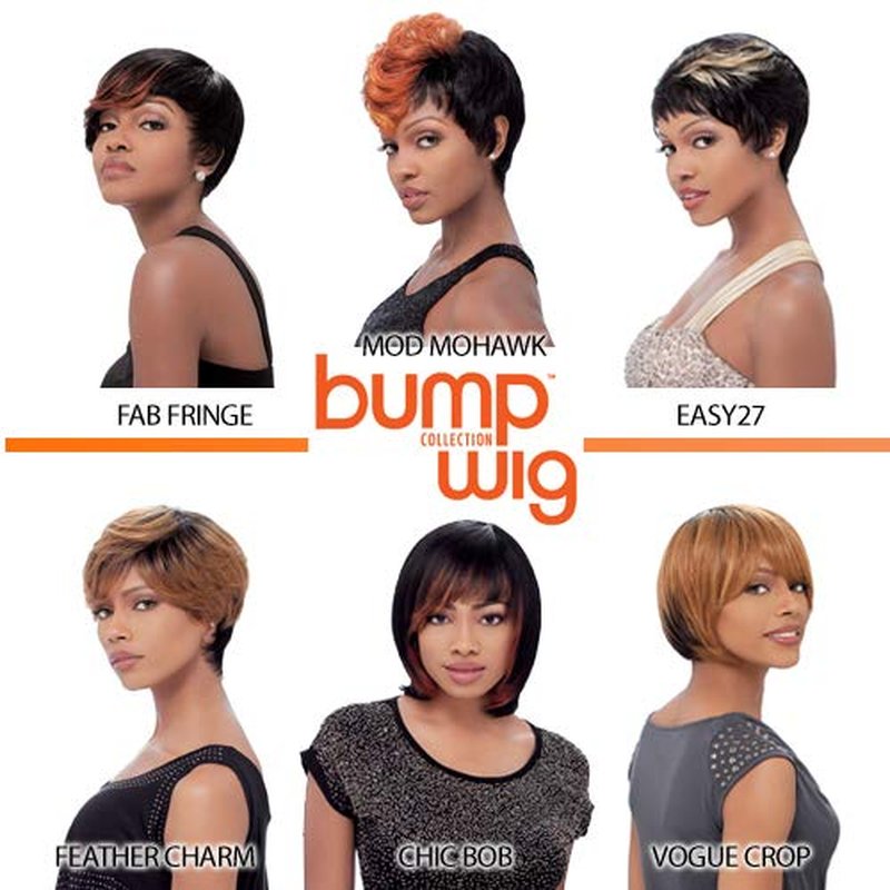 Sensationnel Human Hair Wig - Premium Now Bump Fab Fringe | Champagne Color
