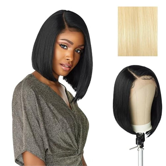 Sensationnel Butta Lace Wigs - Unit 1 Extra Wide 5 Inch Deep Parting Synthetic Preplucked Hairline Glueless Lacefront (613 BLONDE)