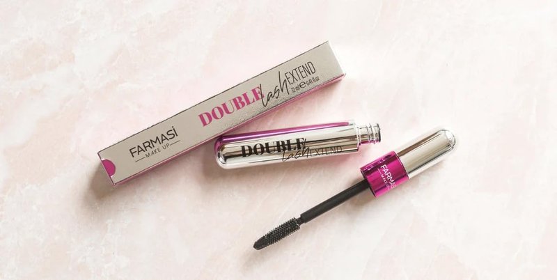 Double Lash Extend Mascara - 2-Step Brush for Length & Volume | Intense Black, Buildable Formula