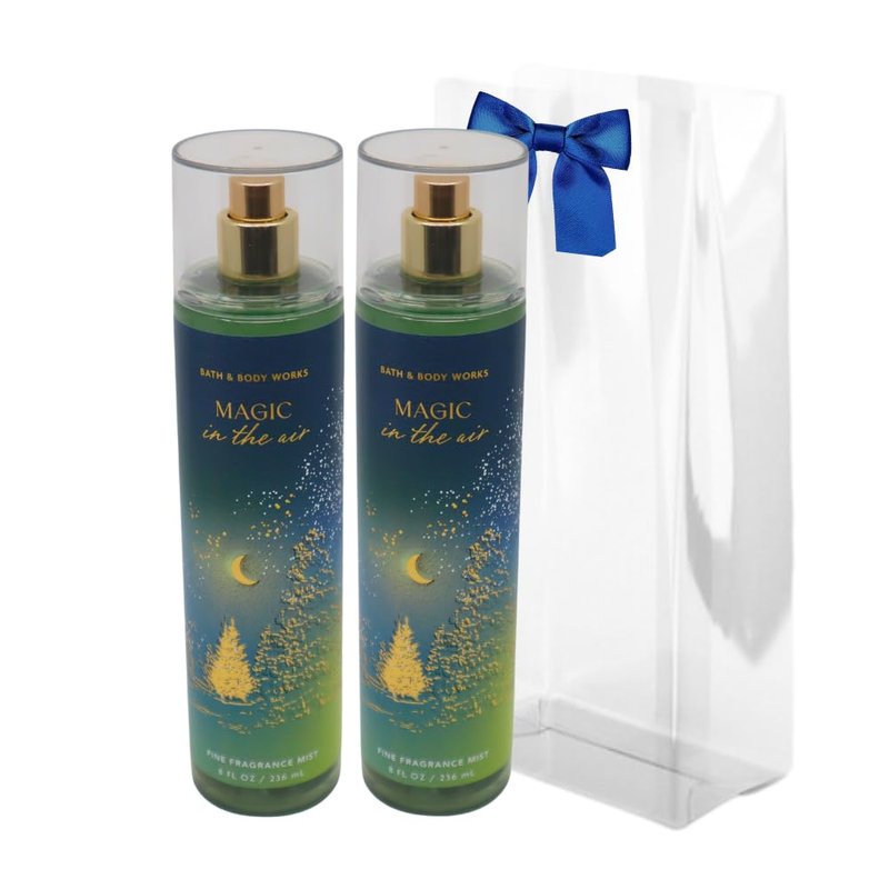 Magic In The Air Fine Fragrance Mist Gift Set - 2-Piece Holiday Set | 8 Fl Oz Each with Blue Bow