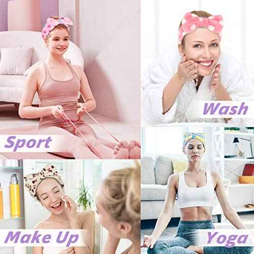 3 otters 12Pack Spa Headband for Women, Makeup Headband for Washing Face, Soft Microfiber Skincare Headbands for Girls Teens, Facial Spa Shower, Christmas Gifts