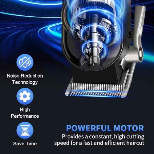 LQT¢ç Hair Clippers for Men Professional, Body Hair Trimmer & Cordless Grooming Set with LED Display Zero Gap Clippers,Fade Haircut Kit, Electric Hair Cut Machines- Ideal Gifts for Men (Gold)