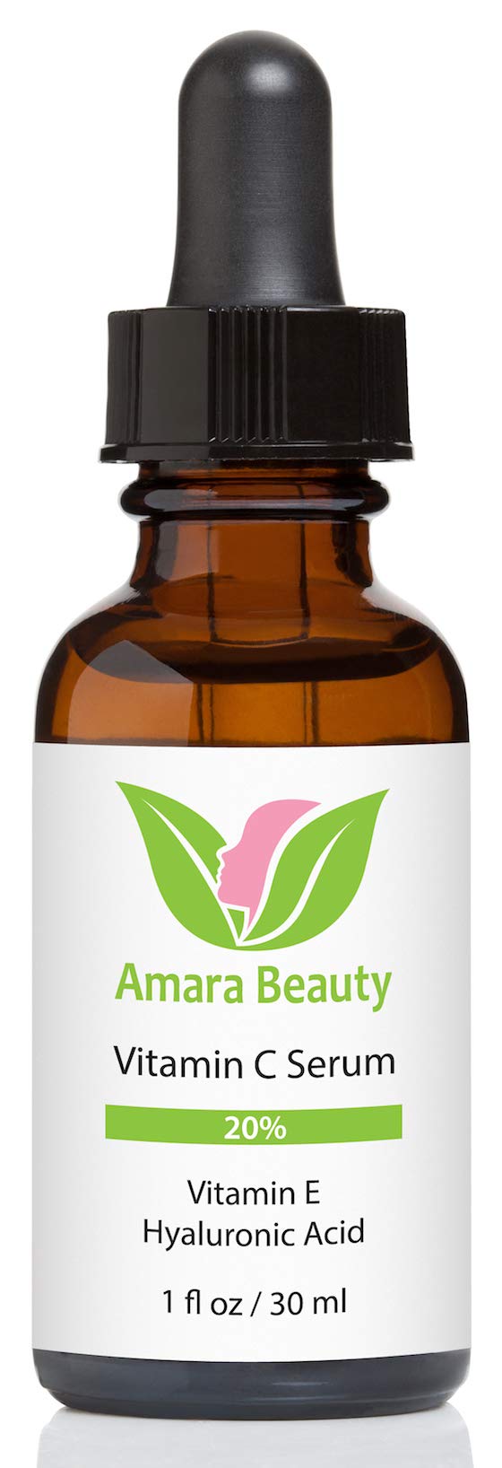 Vitamin C Serum for Face 20% with Hyaluronic Acid & Vitamin E, 1 fl. oz. (Pack of 2)
