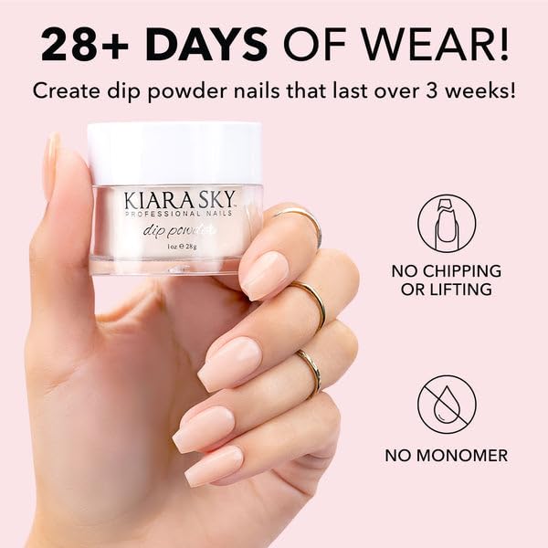 Kiara Sky Liquid Dip Kit - Essential Steps 1-4 for Dipping Manicures | 4 Full-Size Bottles