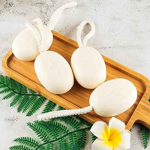 Natural Men Bar Soap, 2pcs Soap On a Rope Set for Face Body Hair Bath Soap about 7 Ounce each.foreverLily