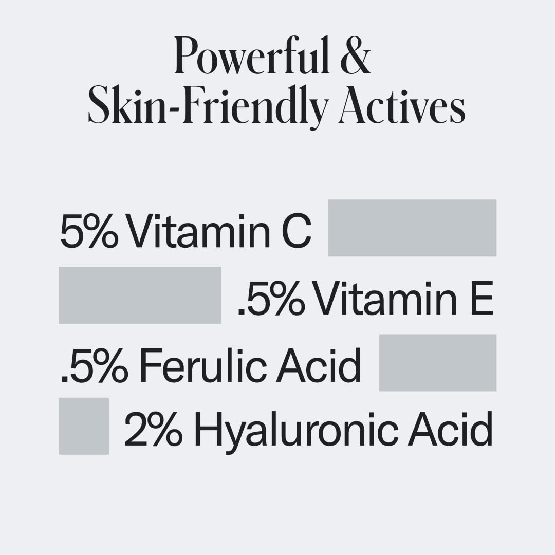 Geologie Vitamin C+E Ferulic Acid Face Serum - Brightening Anti-Aging Gel | 30 ML