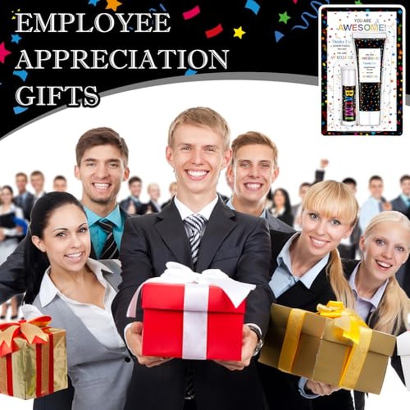 30 Pack Christmas Lip Balm Hand Cream Gift Bulk Staff Employee Appreciation Team Thank You Gift You're Awesome Xmas Appreciation Party Favor Christmas Stocking Stuffers for Women Men