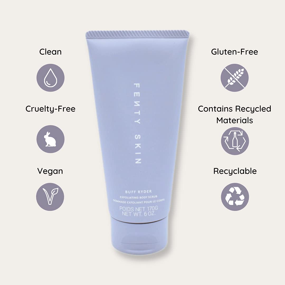 Fenty Skin Buff Ryder Exfoliating Body Scrub 6 oz - Gentle Exfoliate, Smooths & Polish Skin