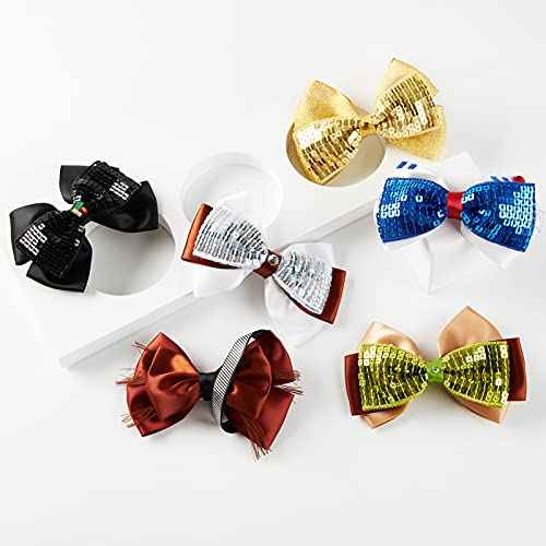 Little Girls Hair Bow Clips 6pc Wars Birthday Party Halloween Hair Accessories 4 Inch