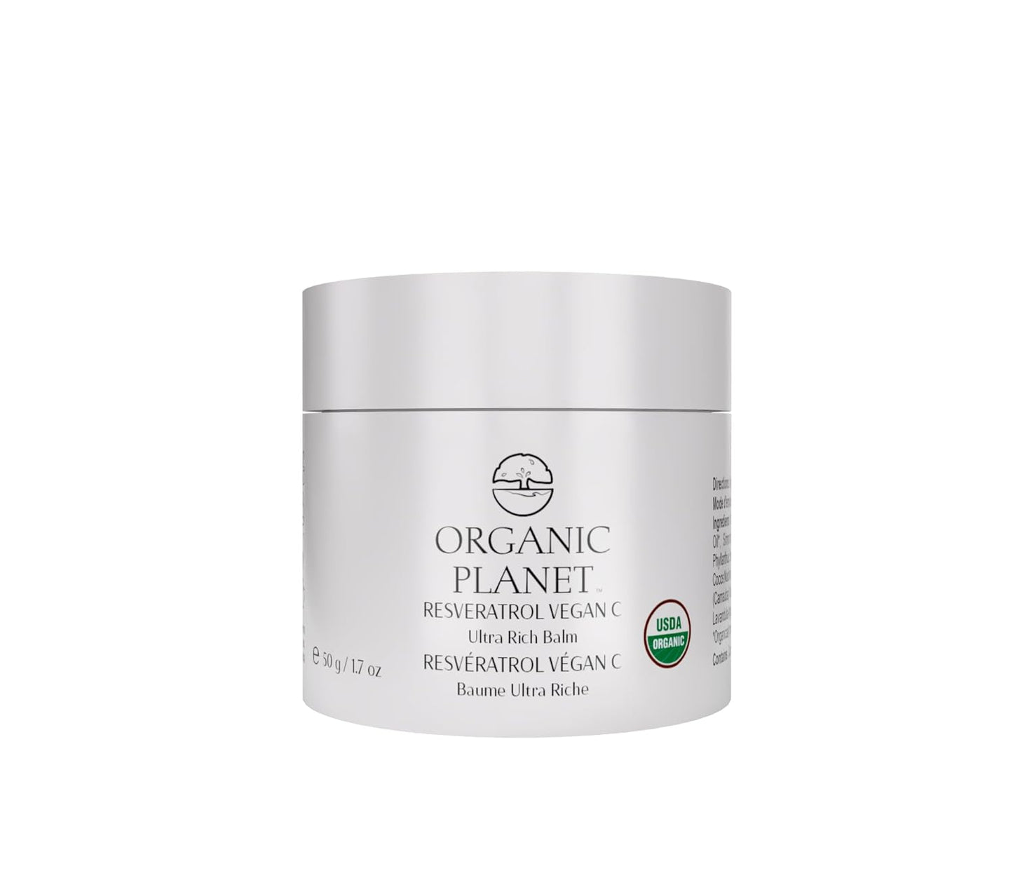 Resveratrol Vegan C Ultra Rich Balm - Organic Anti-Aging Face & Neck Cream for Brightening | 1.7 Fl Oz