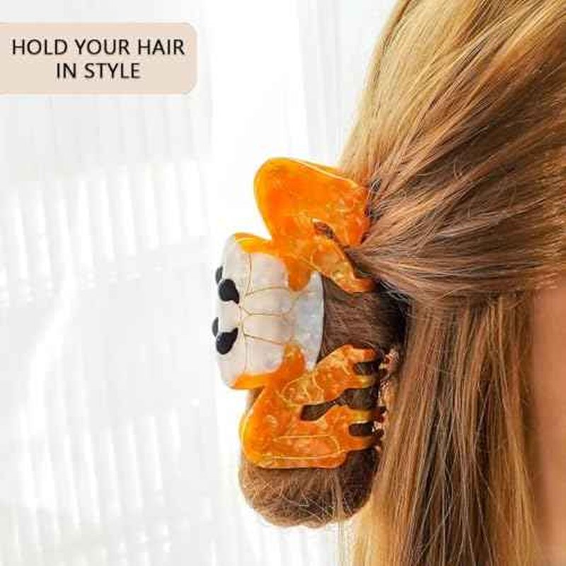 Crab Hair Clips, fun Hair Clips for women Girls, cute beach claw clips Acetate Marine Hair Accessories Gift