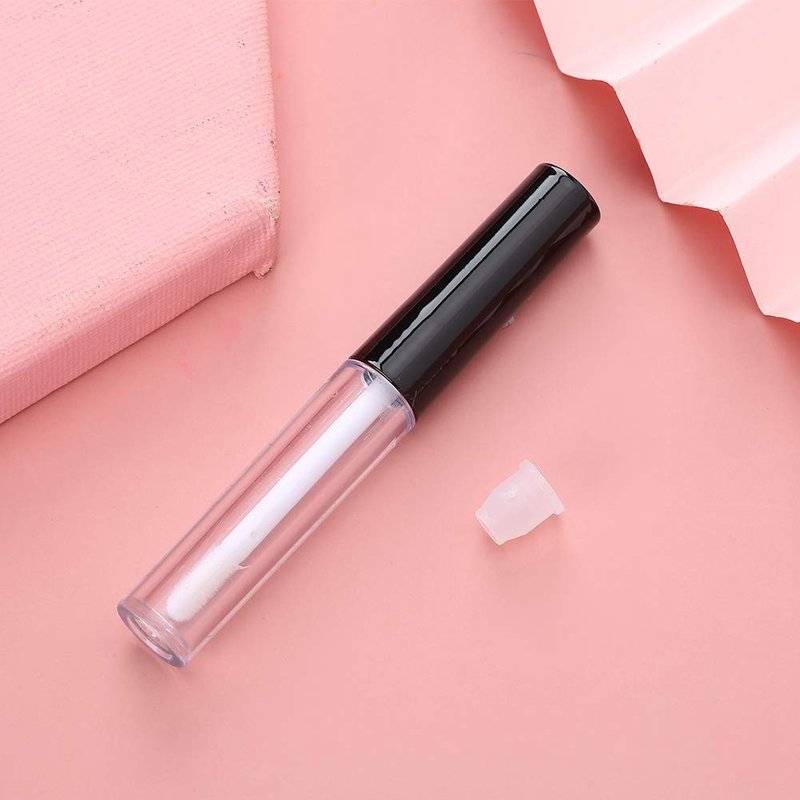 Yosoo123 50 pcs 1.3ml Lipstick Tube, Empty Transparent Clear Lip Gloss Tube DIY Small Lipstick Tube Cosmetic Container Empty Lip Gloss Bottle