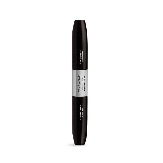 Colorbar Lash Illusion Mascara Duo - Lash Lengthening and Volumizing Mascara - Clump-Free, Crease-Proof, and Non-Flaking - Black - 0.27 oz