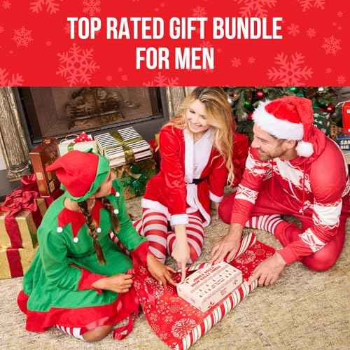 Happy Nuts Holiday Anti Chafing Deodorant Festive Essentials Bundle Kit - Perfect Men's Gift for Christmas - Includes Anti Chafing Comfort Cream Deodorant, Chafe Stick & Cheeky Ornament