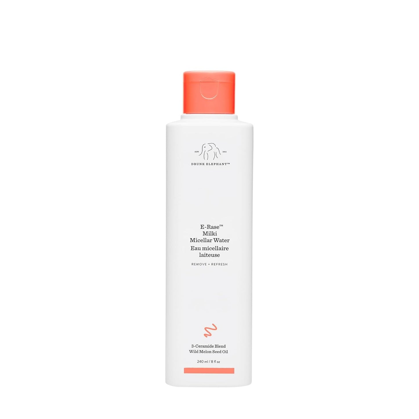 Drunk Elephant E-Rase Milki Micellar Water - Gentle No-Rinse Cleanser | 240 ml/8 fl oz - Cruelty-Free, Dermatologist-Tested