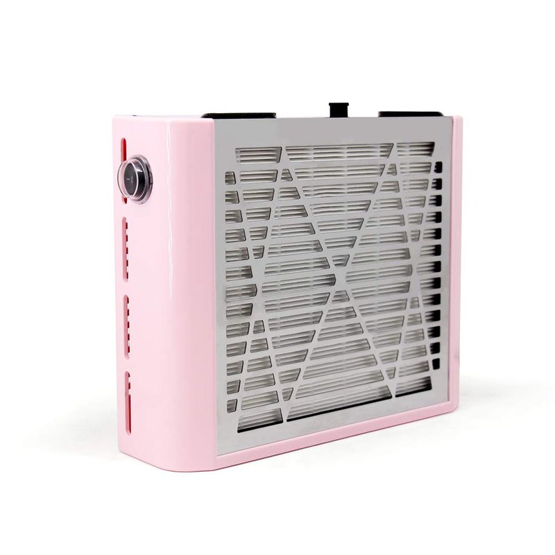 Nail Dust Collector Machine - Powerful Vacuum Suction Fan for Acrylic & Gel Removal | Pink