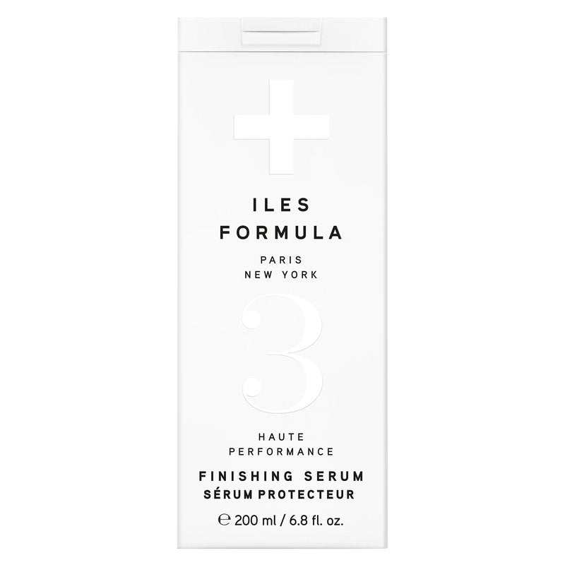 ILES FORMULA Finishing Serum - Anti-Frizz, Weightless Hair Serum & Heat Protectant - Non-Greasy Styling Cream for Dry, Damaged Hair with Silk Extract & Macroloba Seed (200mL)