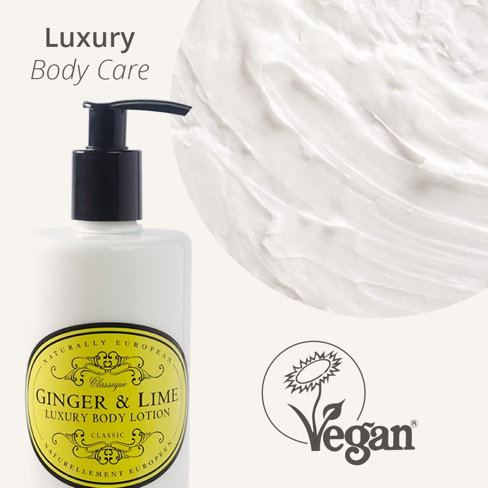 Ginger & Lime Luxury Body Lotion - Eco-Friendly 500ml | Naturally Nourishing Formula