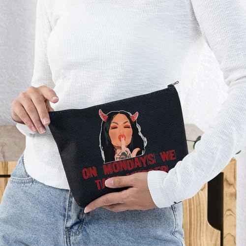 BWWKTOP Bailey Cosmetic Makeup Bag Bailey Fans Gifts On Mondays We Talk Murder Zipper Pouch Bag For Murder Show Lovers (Talk Murder BL)