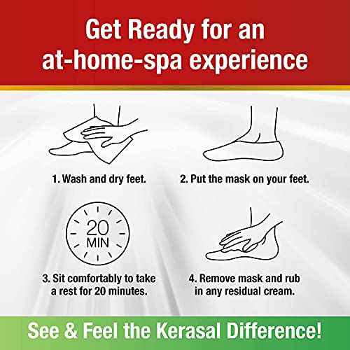 Kerasal Intensive Repair Foot Mask Foot Mask for Cracked Heels and Dry Feet, Single ( Pair), 1 Count