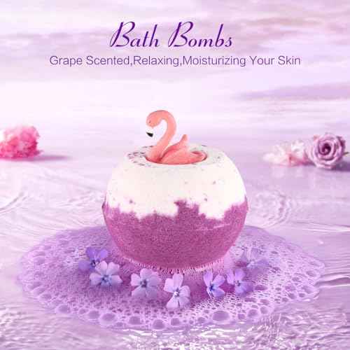 Birthday Gifts for Women Friendship, Aoen Unique Happy Birthday Gifts for Best Friends Women, Mom, Sister, Wife, Coworker, 7P Purple Self Care Spa Gifts Baskets for Christmas, Valentines, Mothers Day