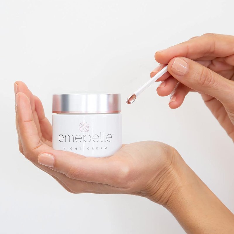 Emepelle Night Cream with MEP Technology, Retinol and Peptide Moisturizer Repair Cream for Aging Skin with Emollients and Humectants, 1.7 Oz