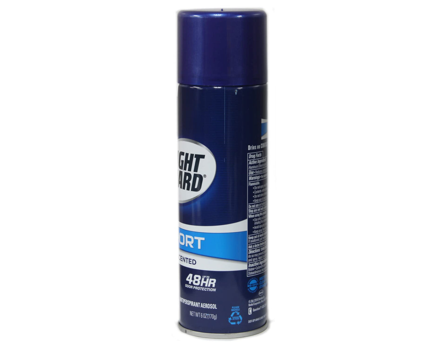Right Guard Sport Unscented Aerosol Antiperspirant Spray 6 oz (Pack of 2)