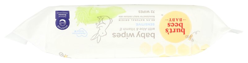 Burt's Bees Baby Chlorine-Free Wipes, 72 Count (Pack of 1) - Packaging May Vary