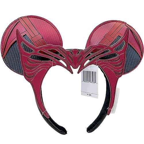 Halloween Mouse Ear Headbands, Red Ear Headband Hair Accessories Halloween Cosplay Gift for Women & Girls