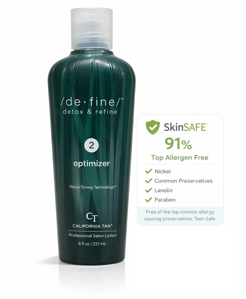 California Tan De-Fine Optimizer Step 2 Tanning Bed Lotion 8 fl oz