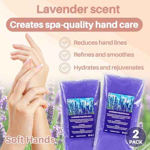 MAQIHAN Paraffin Wax for Hand and Feet - 2 Pack Lavender Scented Paraffin Wax Refills Hand Wax for Dry Skin, Hydration Nourish