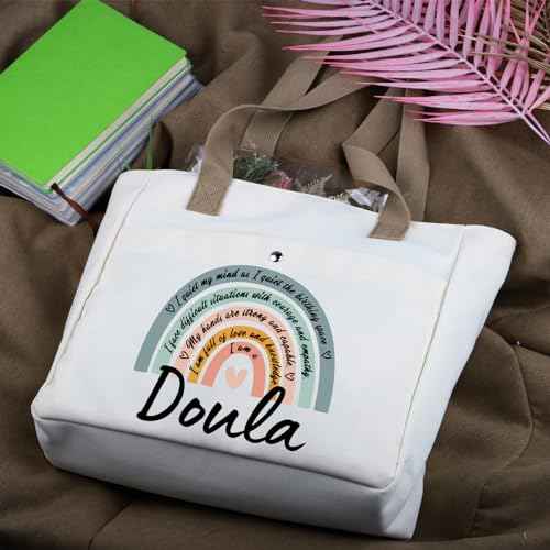 WCGXKO Doula Thank You Gift Doula Definition Gift Doula Zipper Pouch Cosmetic Bag (Doula TB)