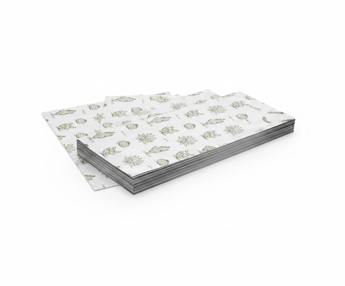 Hairaco Oversized Designer Hair Foils - 500 pre cut single sheet 5.5x12 inches - Succulent/Cactus Western Desert Collection