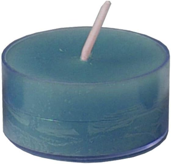 Morning Breeze Scented Tealights - Spaas 24 Clear Cup Candles, 4.5 Hour Burn Time