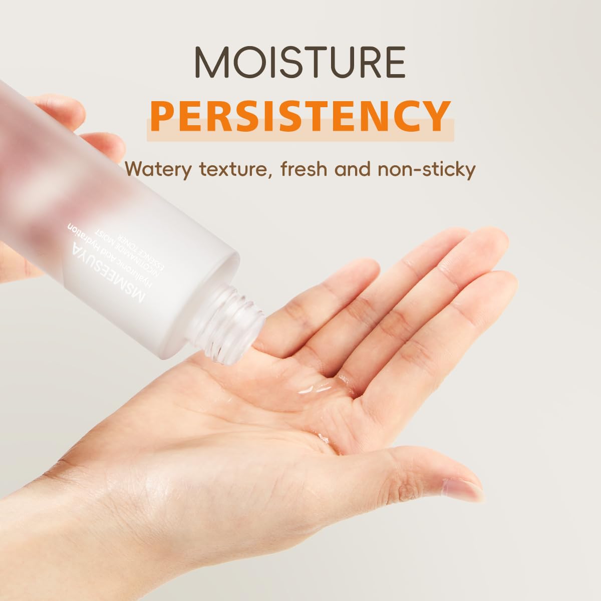 MSMEESUYA Niacinamide Moist Essence Toner, with Niacinamide, A Fresh and Delicate Feel, Moisturizing, Alcohol-Free, Suitable for All Skin Types, 150ml/5.07 fl oz