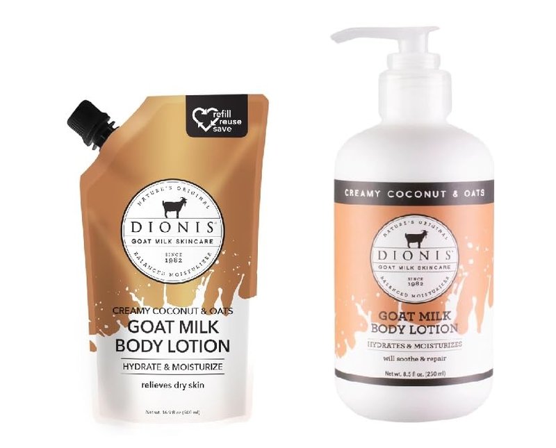 Creamy Coconut & Oats Goat Milk Body Lotion | 8.5 oz Refill Pouch - Nourishing Skincare