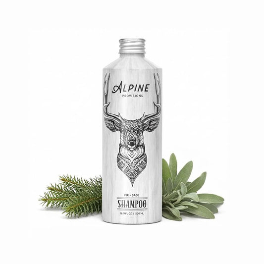 Natural Organic Shampoo with Fir & Sage - Plant-Based Hydrating Formula for Men & Women | 16.9 fl oz