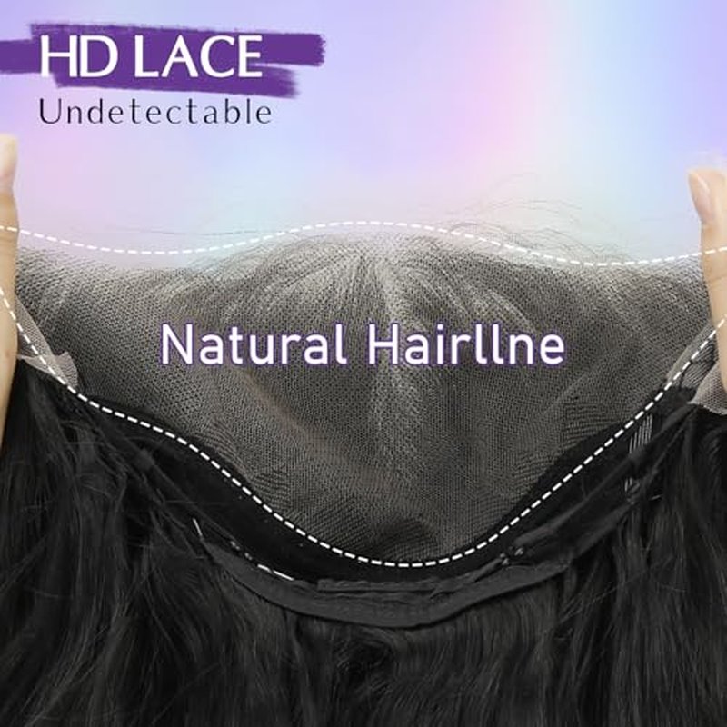 13x4 Synthetic Lace Front Wig Black Long Wavy Wigs 26inch Pre-Plucked Hairline and Baby Hair Synthetic Wigs for Black Women